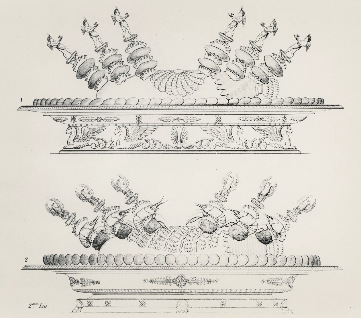 Dessins alimentaires par Antonin Carême - Marie Antoine Careme