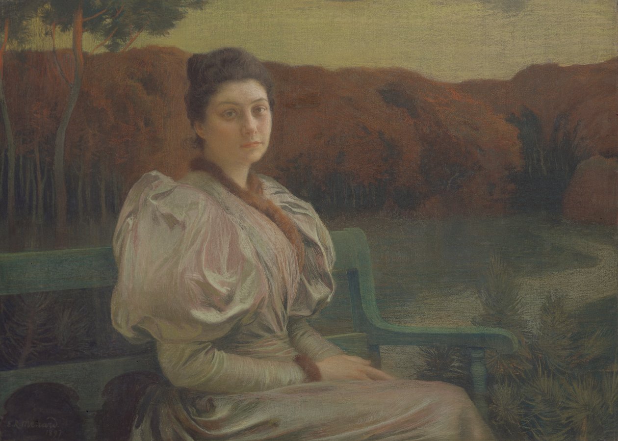 Portrait de Louise Galtier-Boissière, 1897 - Marie Auguste Emile Rene Menard