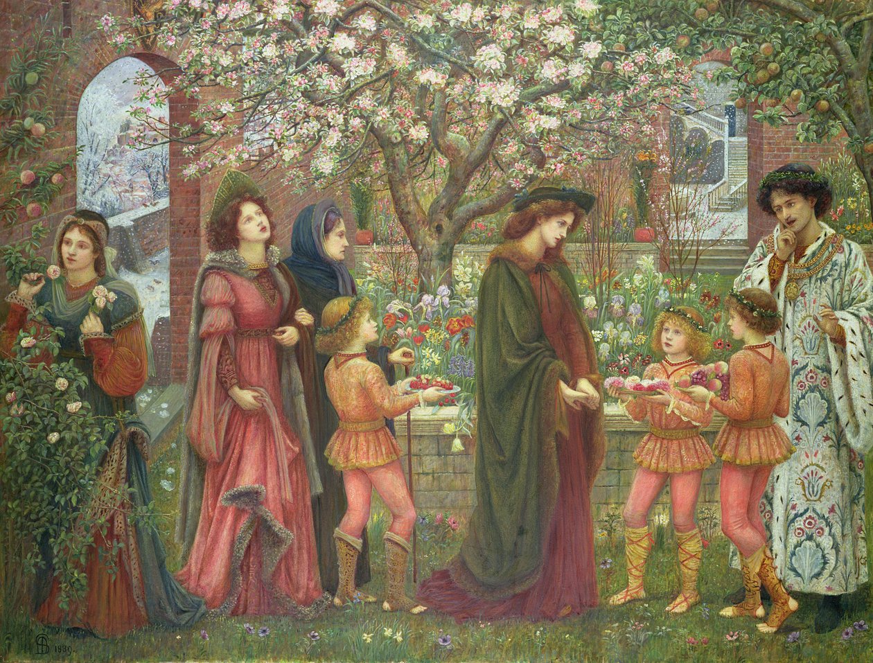 Le jardin enchanté de Messer Ansaldo, 1899 - Marie Spartali Stillman