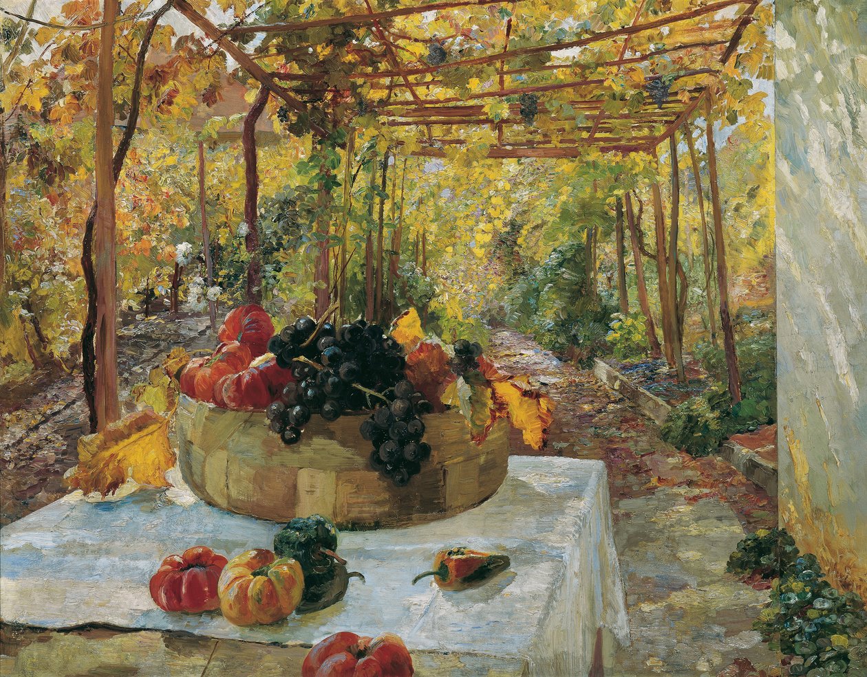 Dans la pergola - Marie Egner
