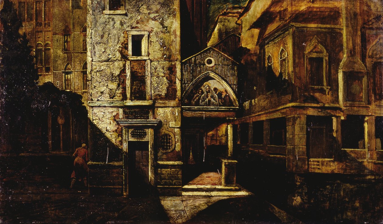 Un coin à Venise, par Mario de Maria - Mario de (1852 1924) Maria