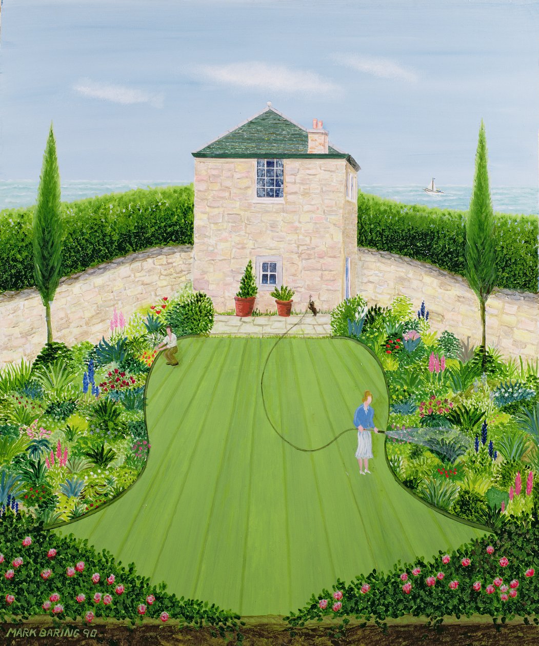 Jardin au bord de la mer - Mark Baring