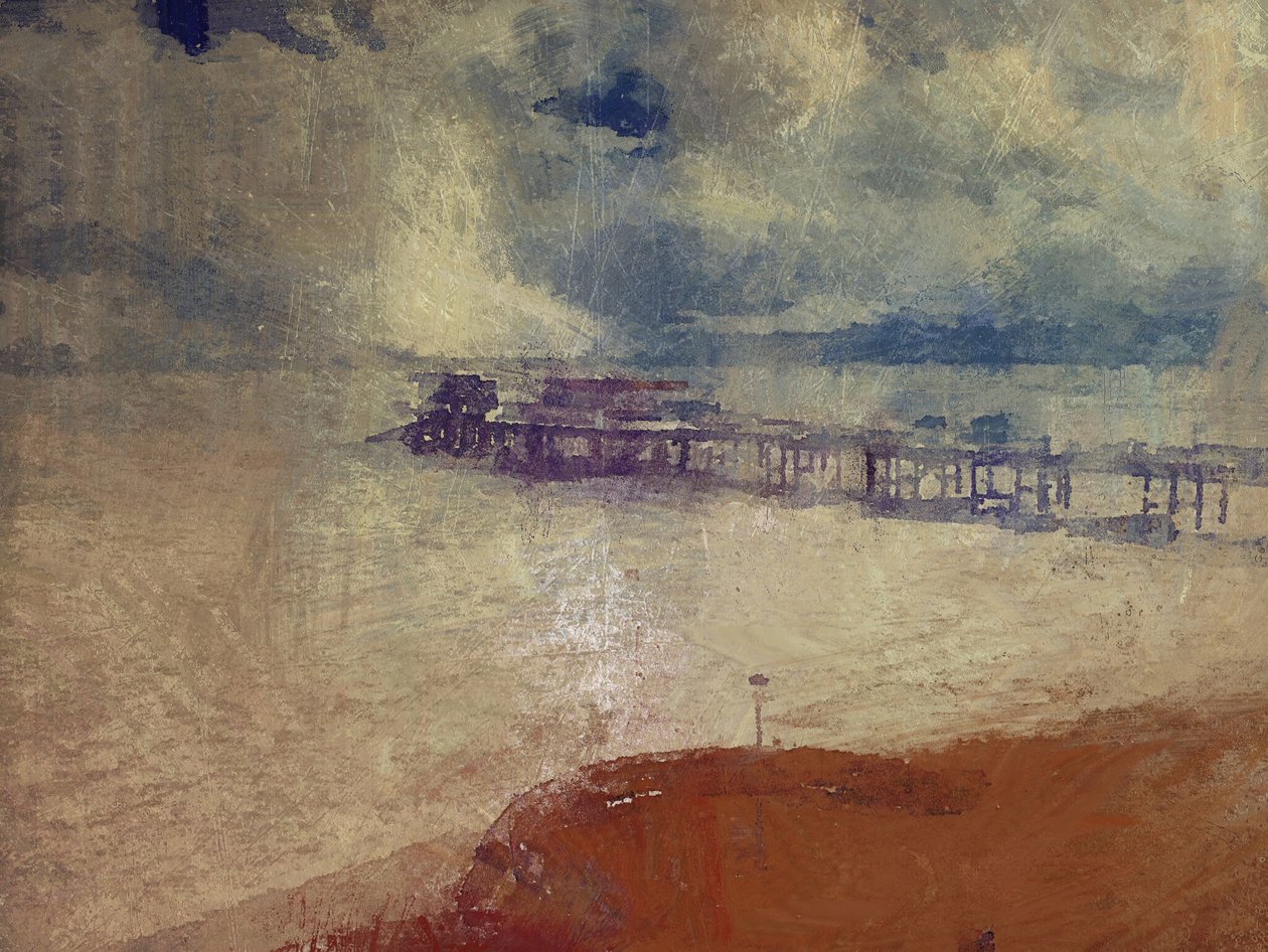 Paysage marin argenté - Cromer Pier, Norfolk (techniques mixtes) - Mark Gordon