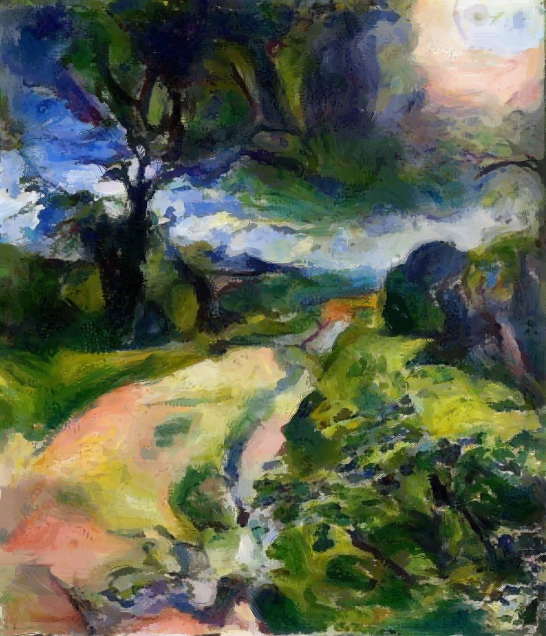 Coucher de soleil sur un chemin de campagne - Mark Gordon