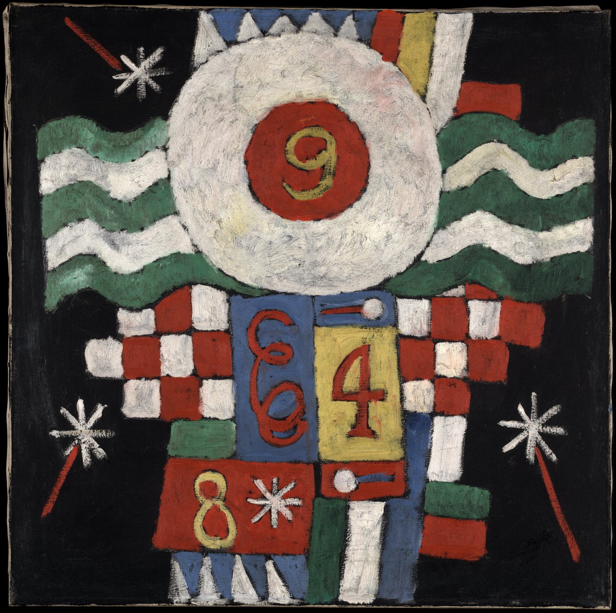Collection de chiffres, dessins et lettres vus par moi au début de la guerre à Berlin, de nature militaire, vers 1915 - Marsden Hartley
