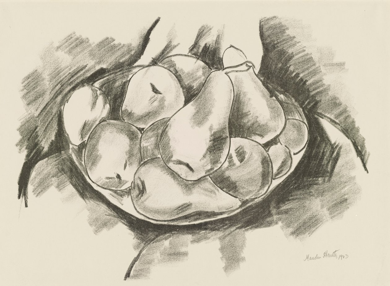 Plat de pommes et de poires - Marsden Hartley