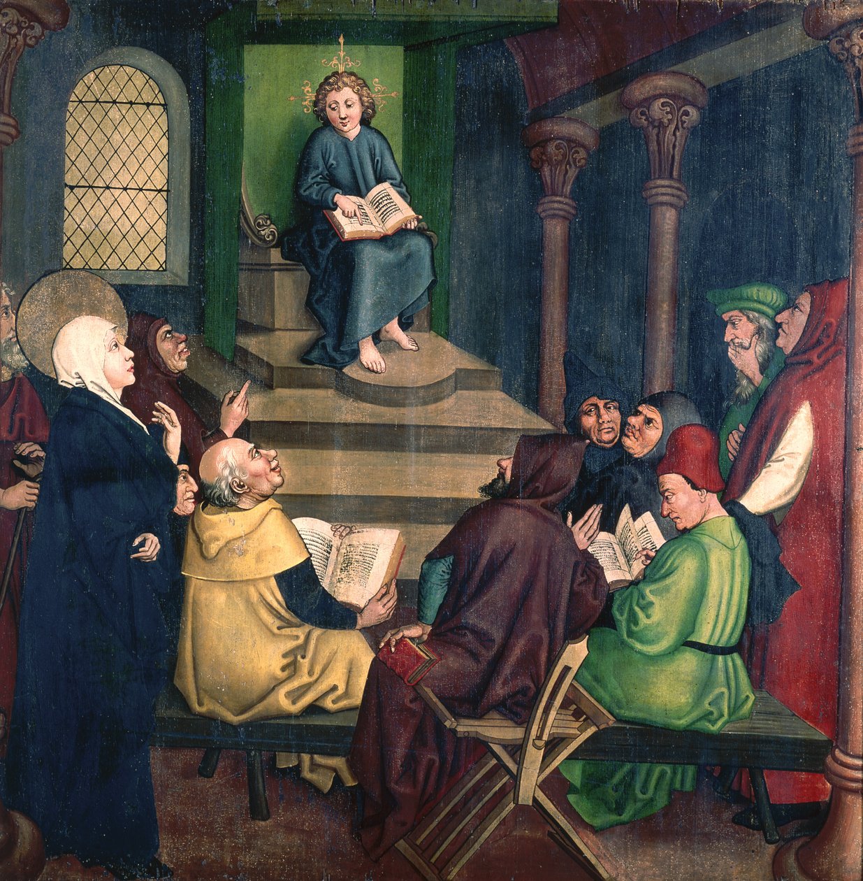 Jésus avec les docteurs, du Retable des Dominicains, vers 1470-80 - Martin Schongauer