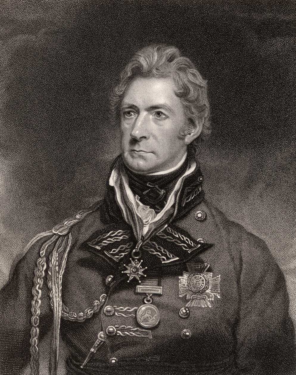 Sir Thomas Munro, 1er baronnet, gravé par Henry Hoppner Meyer, de 