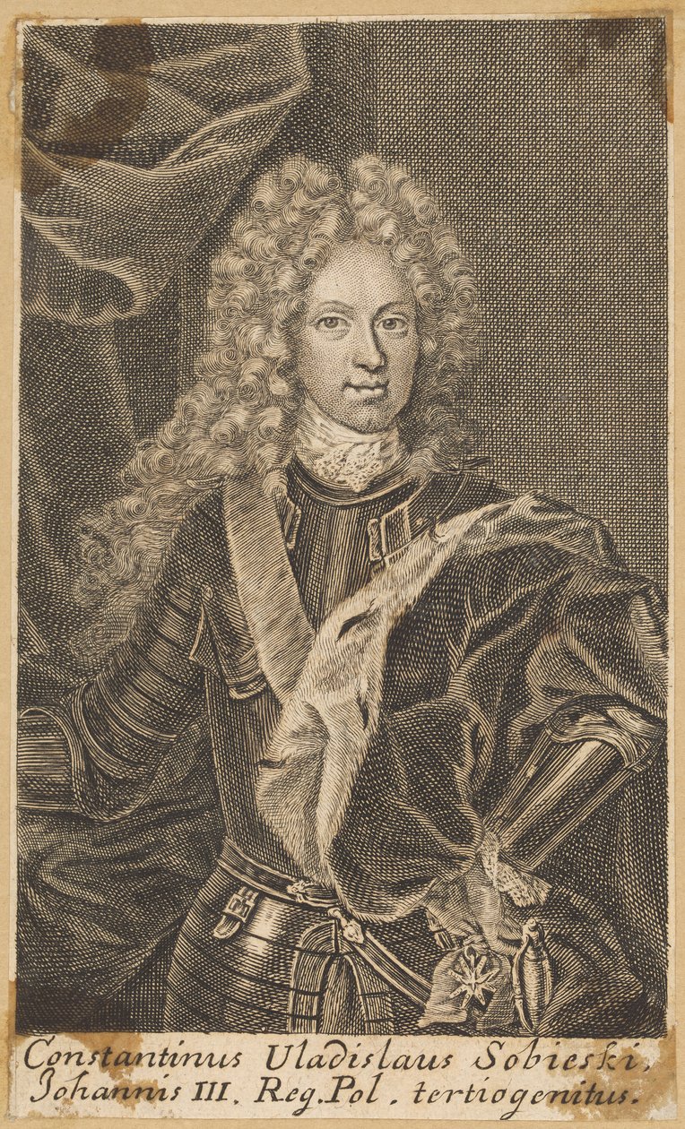 Constantinus Vladislaus Sobieski, troisième fils de Jean III, roi de Pologne [Konstanty Władysław Sobieski] - Martin Bernigeroth