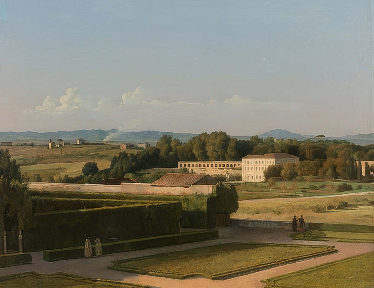 Vue sur les jardins de la Villa Médicis - Martin Drölling