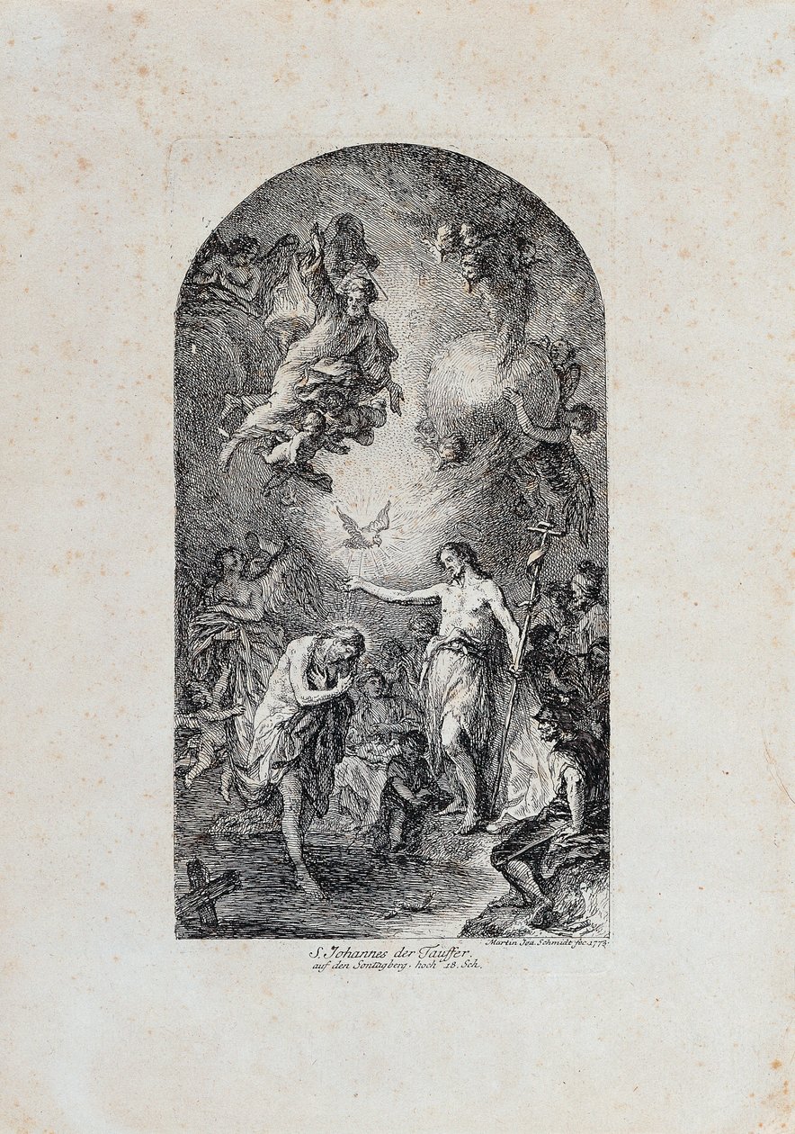 Baptême du Christ - Martin Johann Schmidt