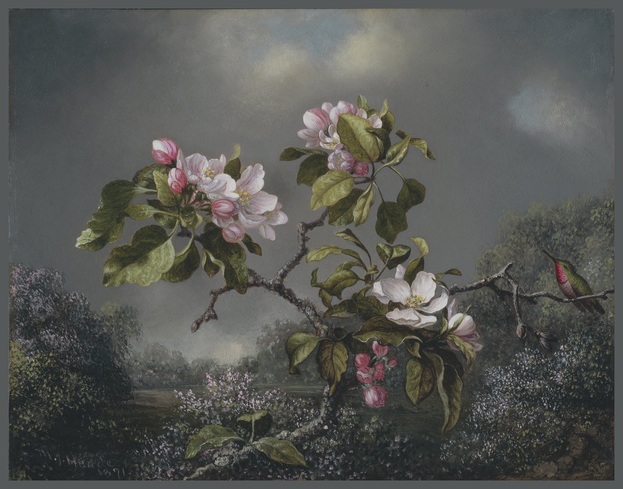 Fleurs de pommier et colibri, 1871 - Martin Johnson Heade