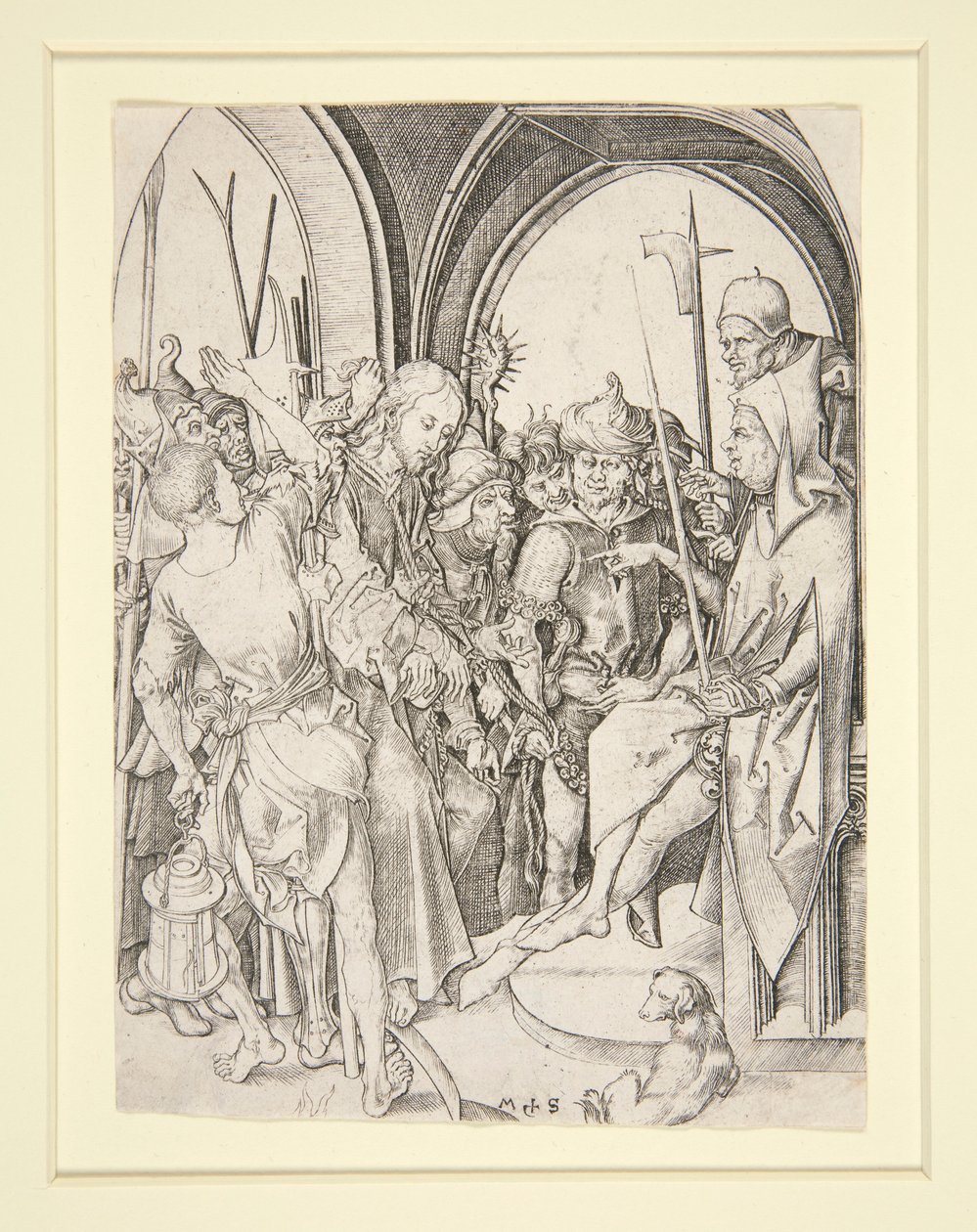 Christ devant Anne - Martin Schongauer