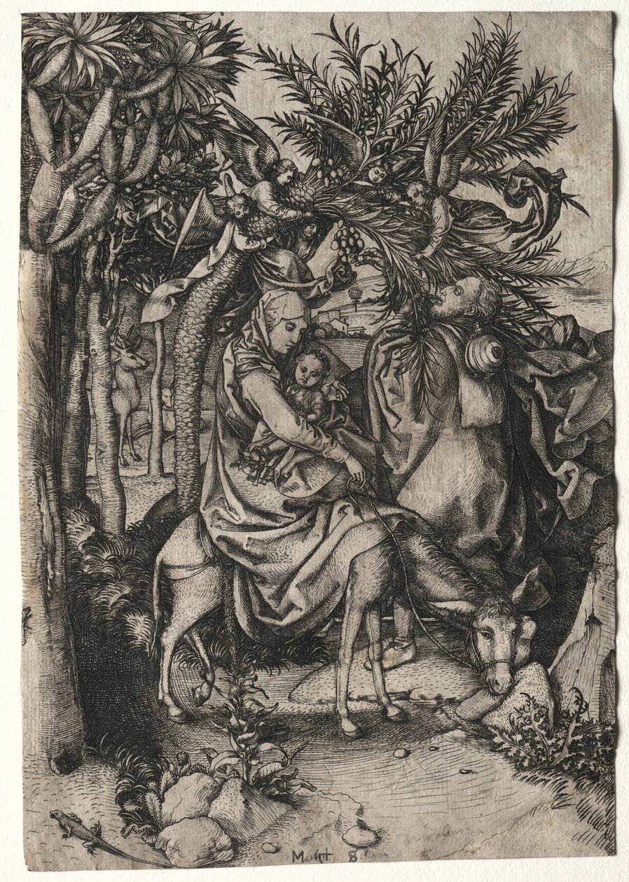 Vie de la Vierge : La Fuite en Égypte - Martin Schongauer