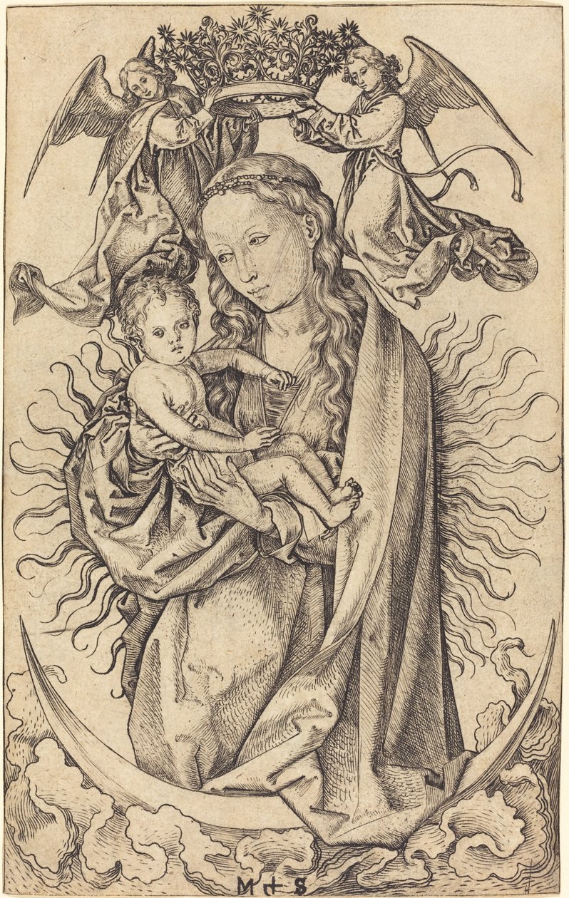 Madone sur le Croissant - Martin Schongauer