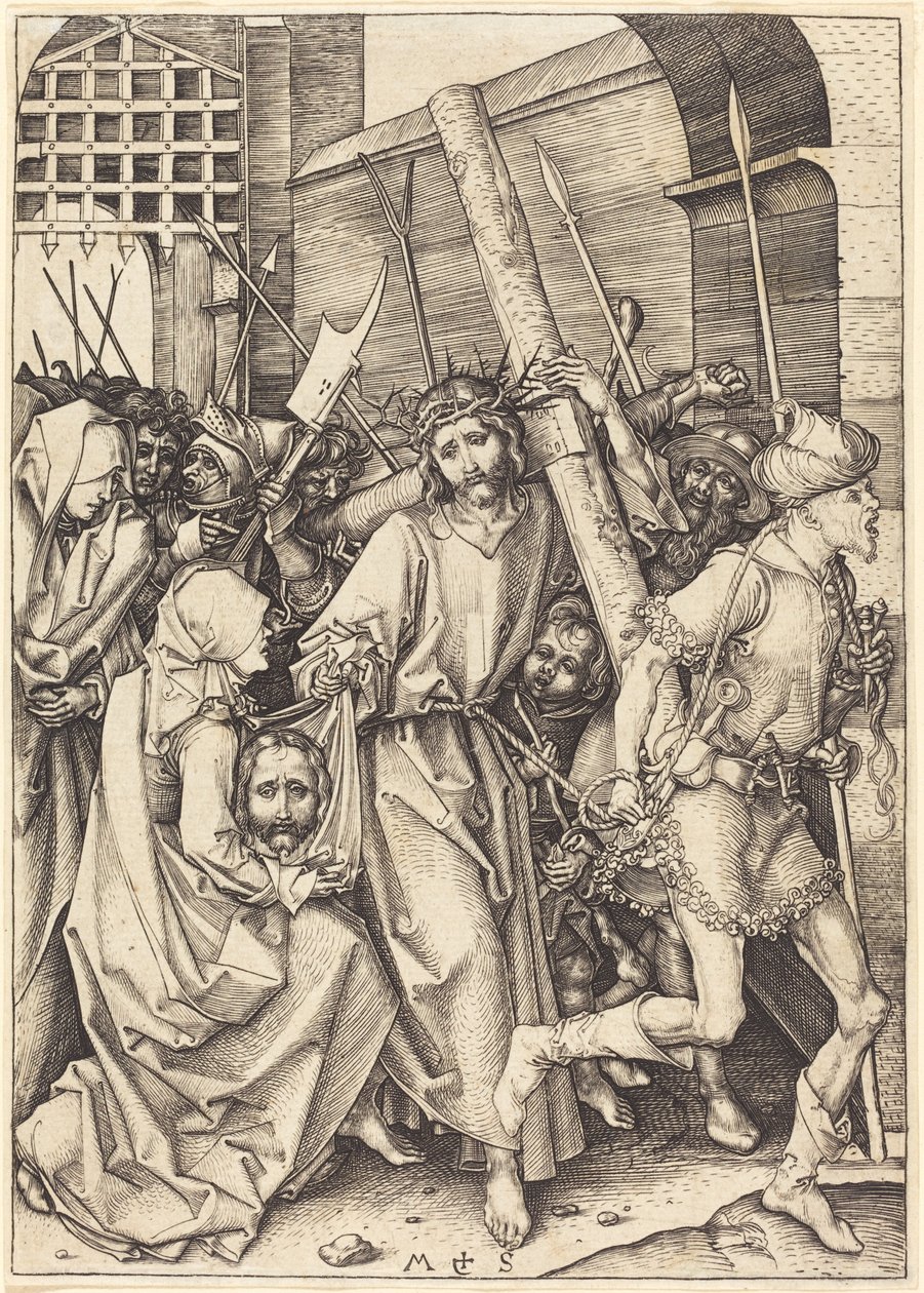 Le Portement de Croix avec Sainte Véronique - Martin Schongauer