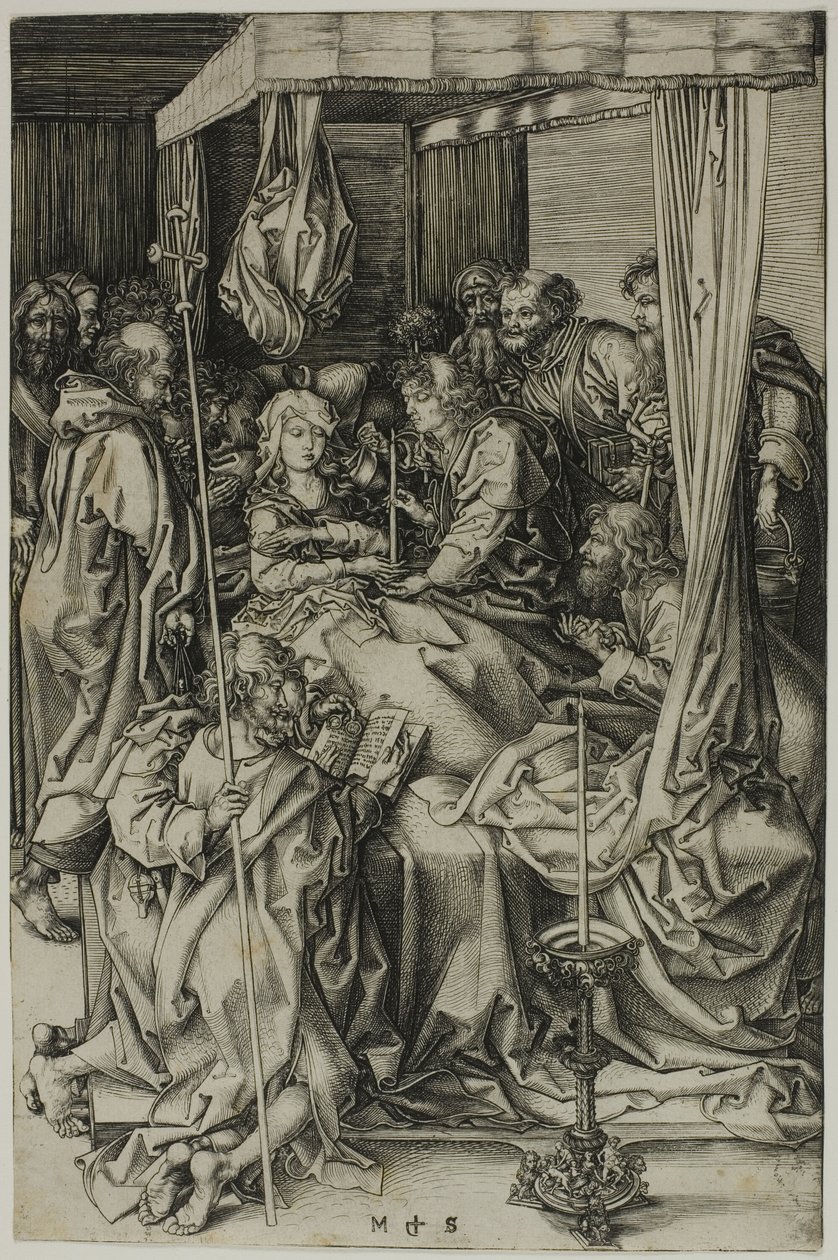 La mort de la Vierge - Martin Schongauer