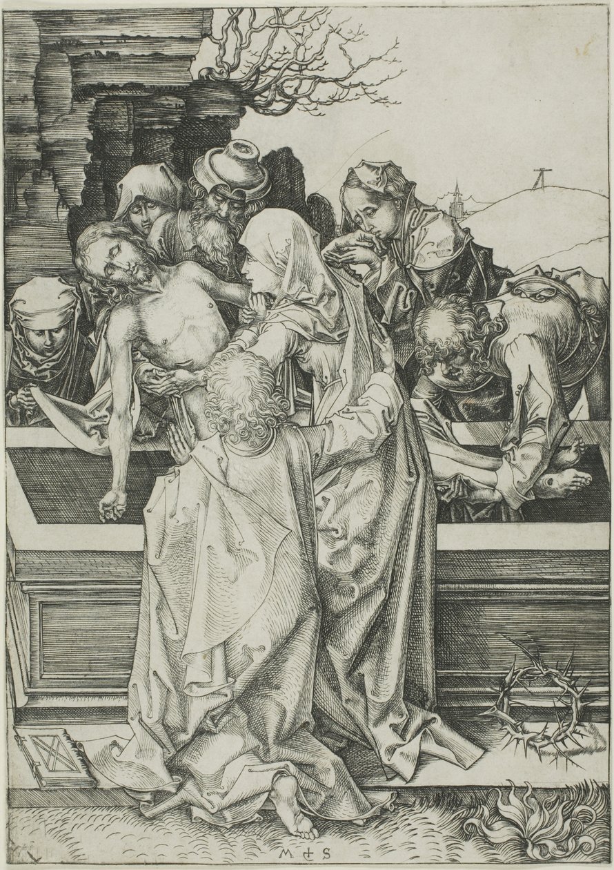La Mise au tombeau, de La Passion - Martin Schongauer