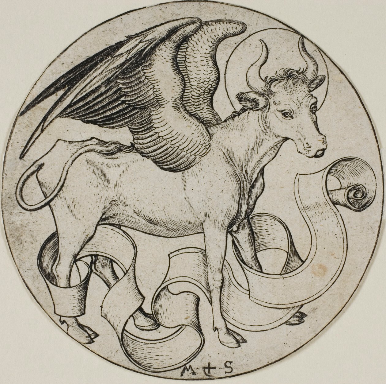 Le bœuf de Saint Luc - Martin Schongauer