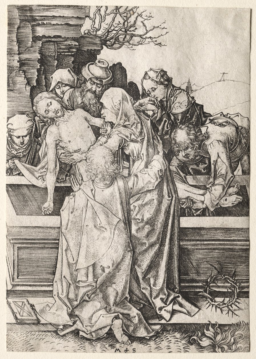 La Passion : La mise au tombeau - Martin Schongauer
