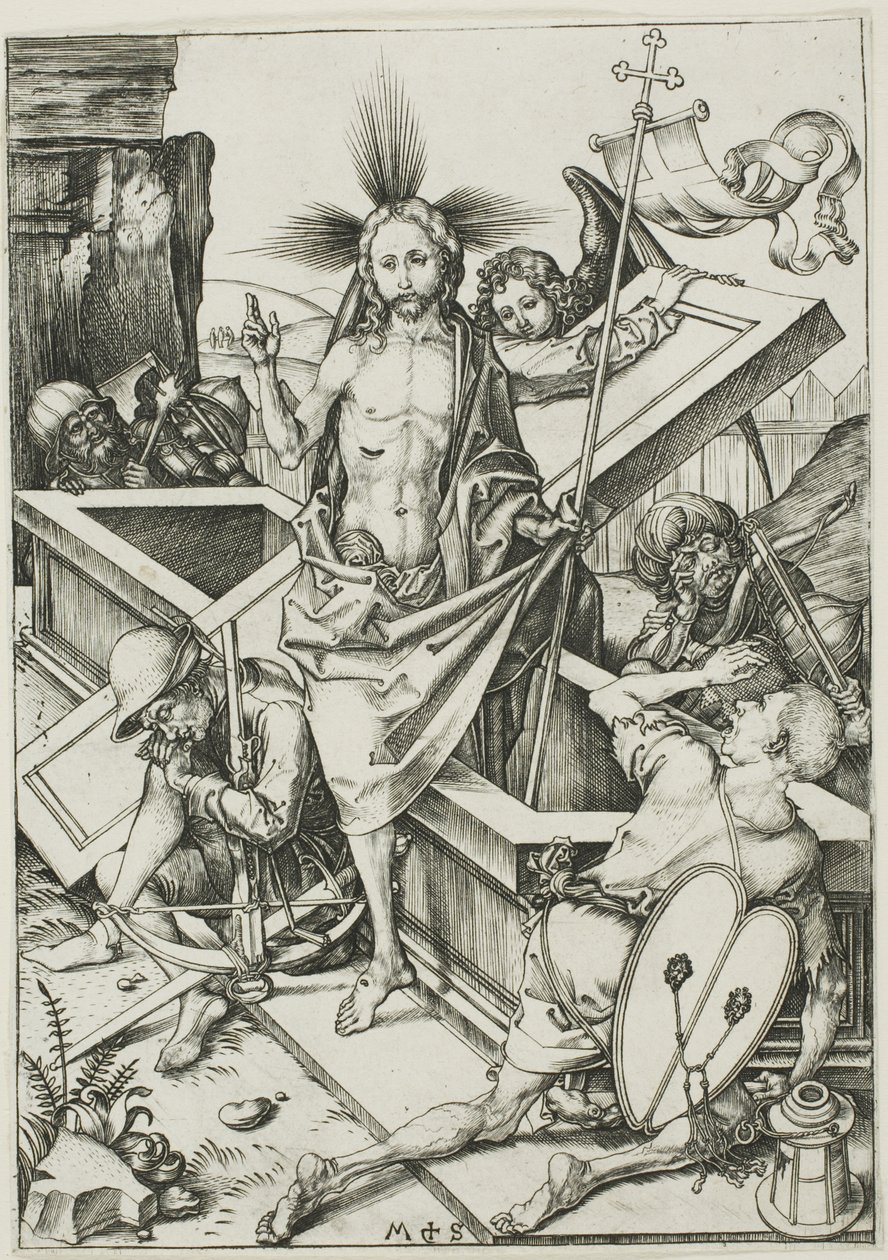 La Résurrection, de La Passion - Martin Schongauer