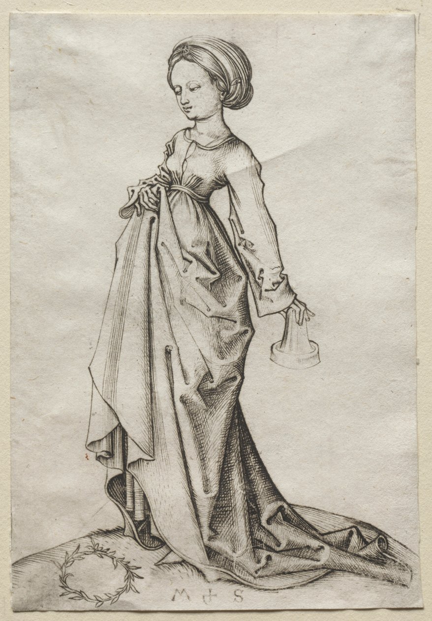 La deuxième des vierges folles - Martin Schongauer