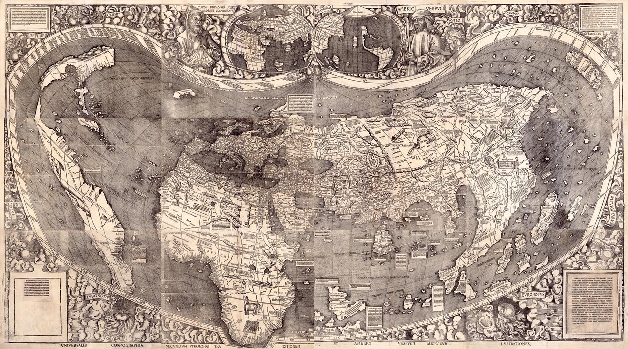 Carte du monde - Martin Waldseemuller