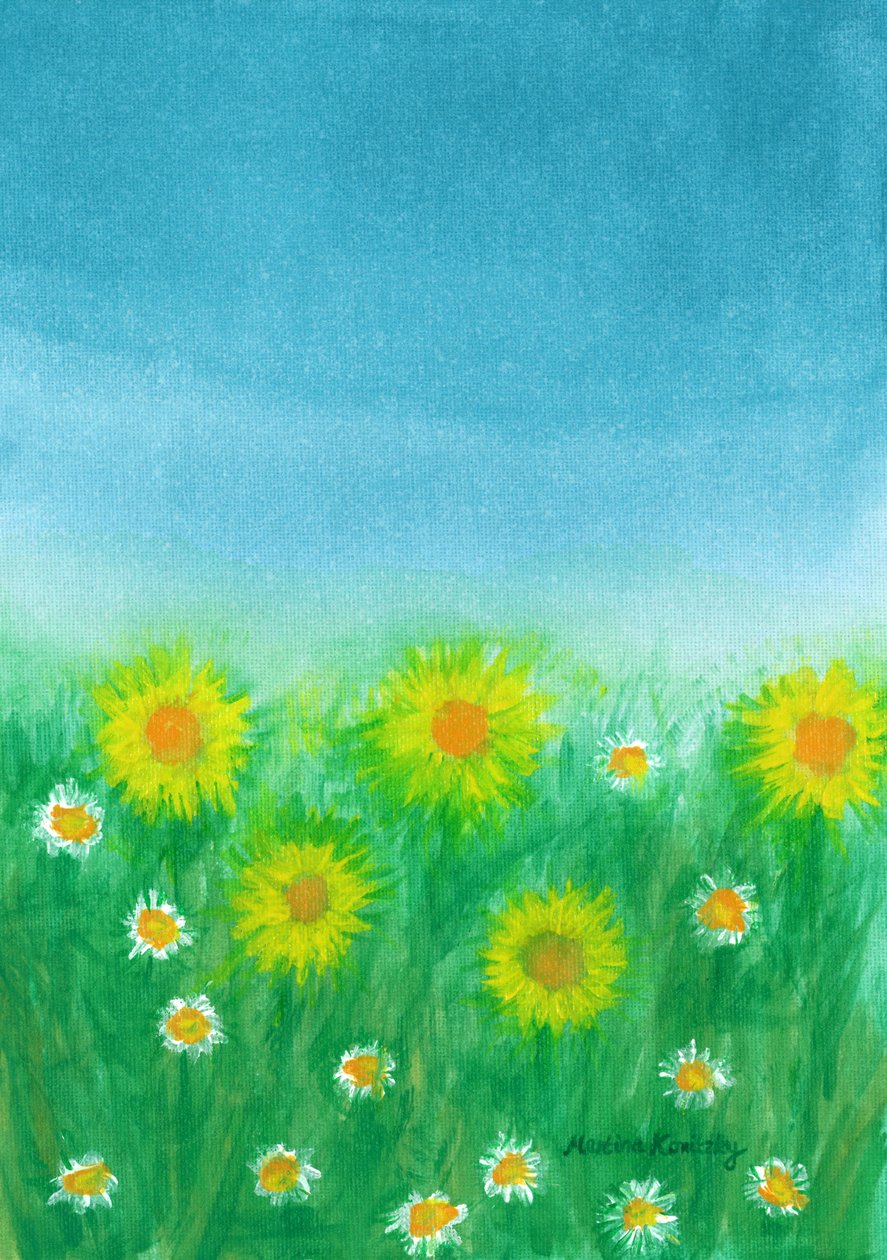 La prairie printanière - Martina Konitzky