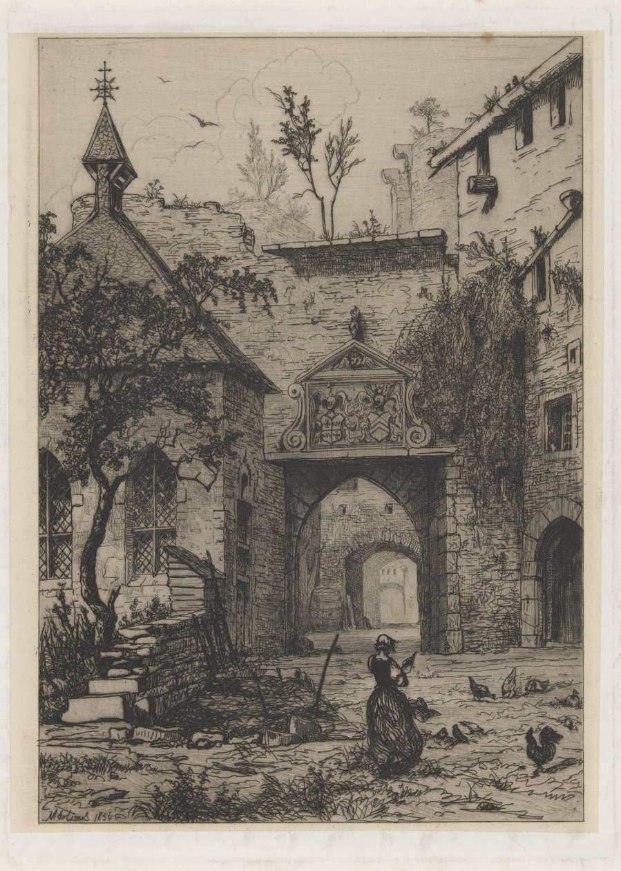 Entrée du château de Hollenfeltz - Martinus Antonius Kuytenbrouwer jr.