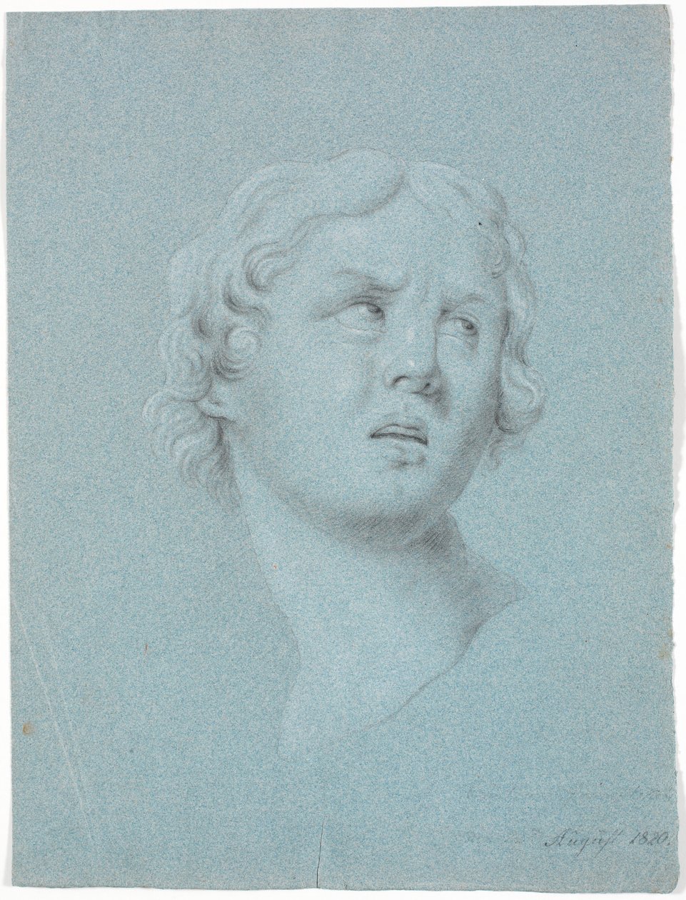 Étude de tête de femme, tournée 3/4 vers la droite - Martinus Rørbye