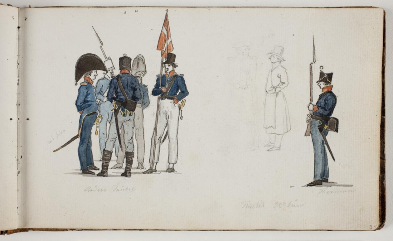Études sur les soldats - Martinus Rørbye