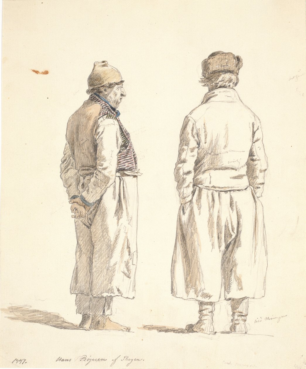 Deux pêcheurs de Skagen - Martinus Rørbye