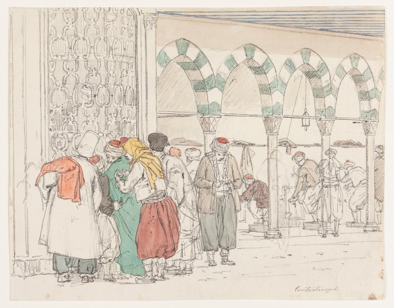 Près de la mosquée de Toppana - Martinus Rørbye