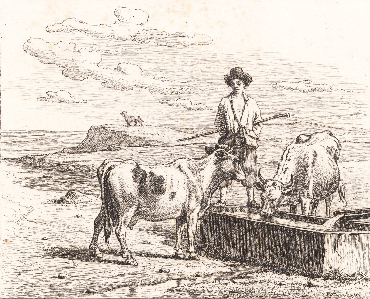 Un berger près d