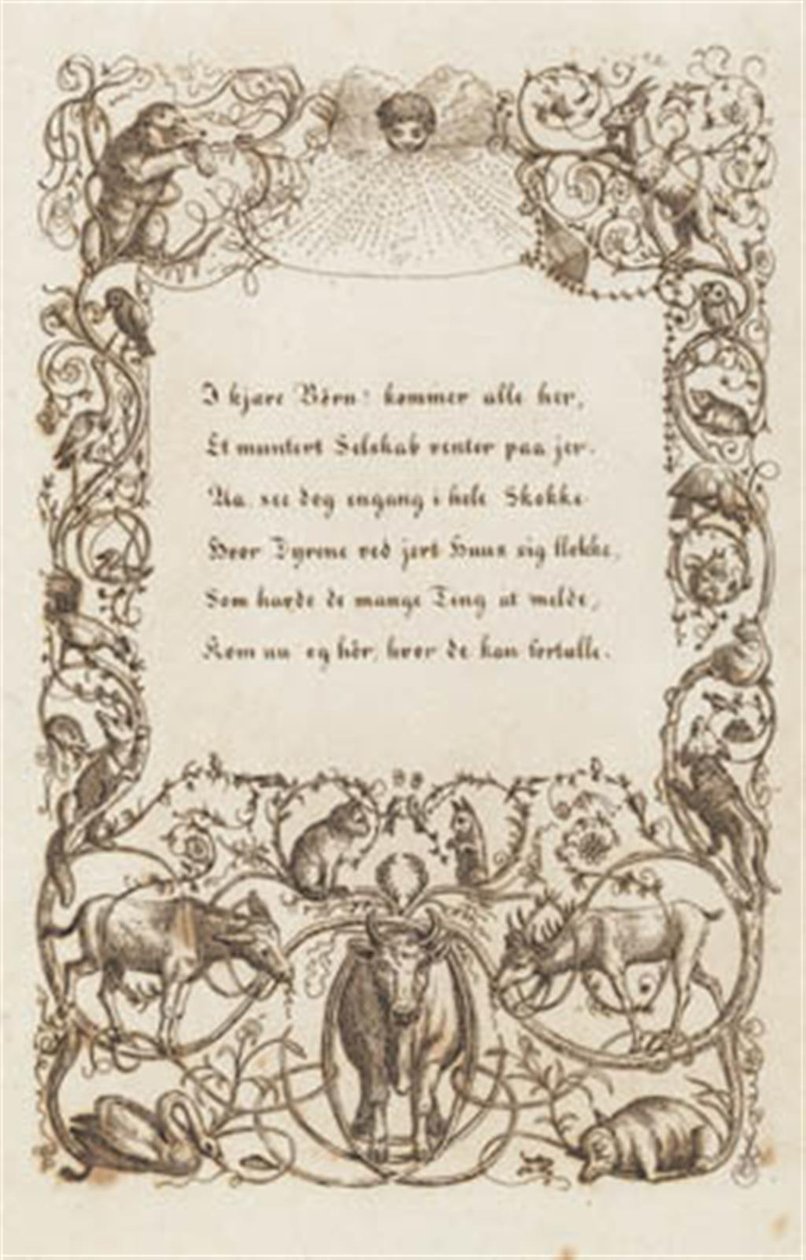 Illustration pour "Cinquante fables pour enfants" de Hey - Martinus Rørbye