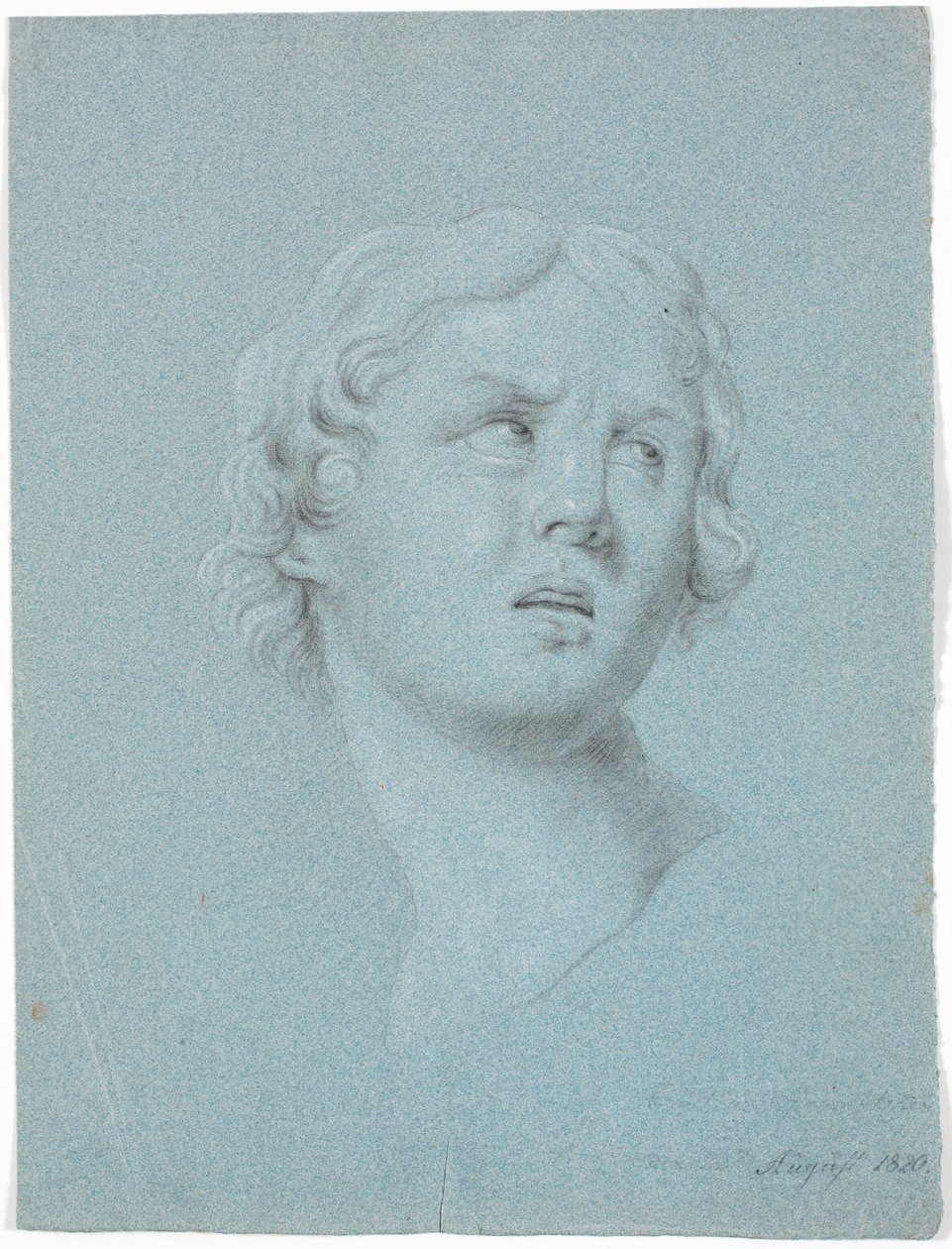 Étude de tête de femme, tournée 3/4 vers la droite - Martinus Rørbye