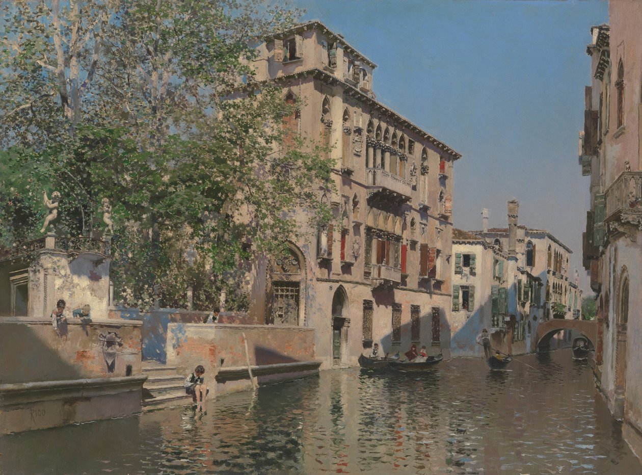 Un canal à Venise, c.1875 - Martín Rico y Ortega