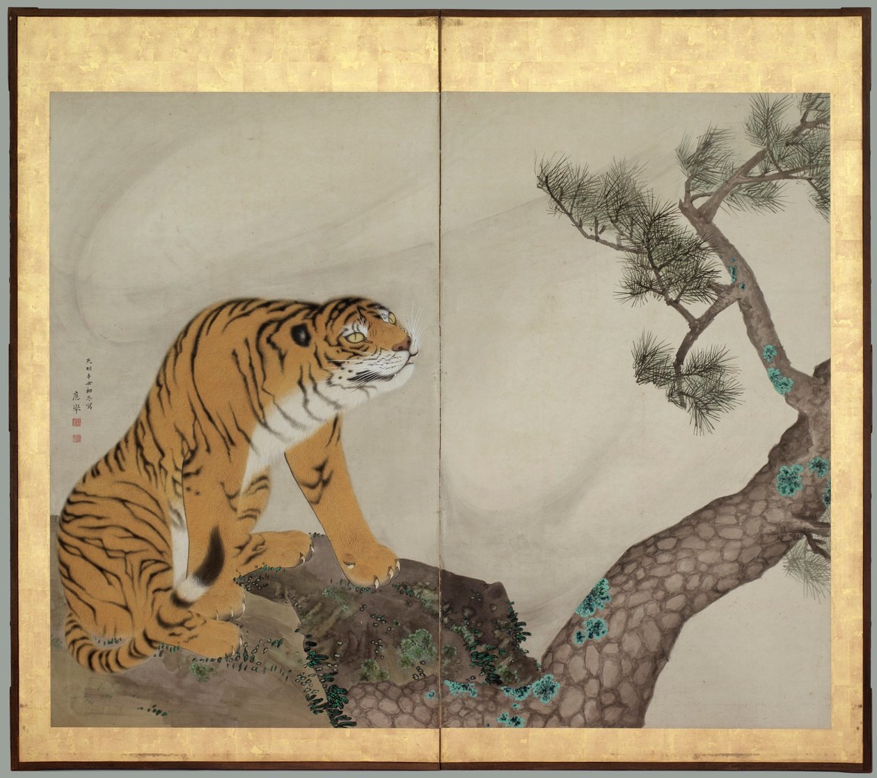 Tigre et Dragon : Tigre - Maruyama Okyo