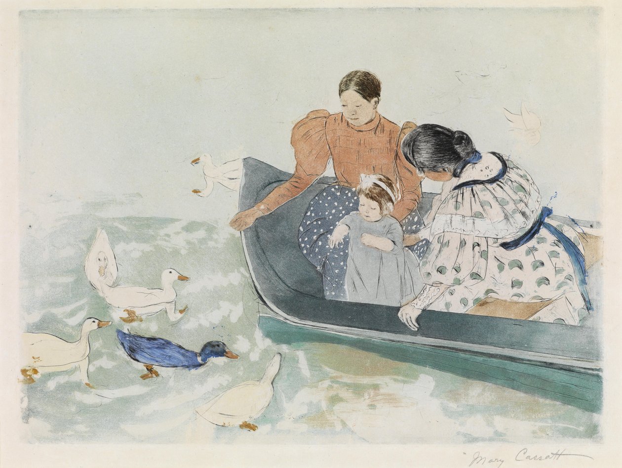 Nourrir les canards - Mary Cassatt