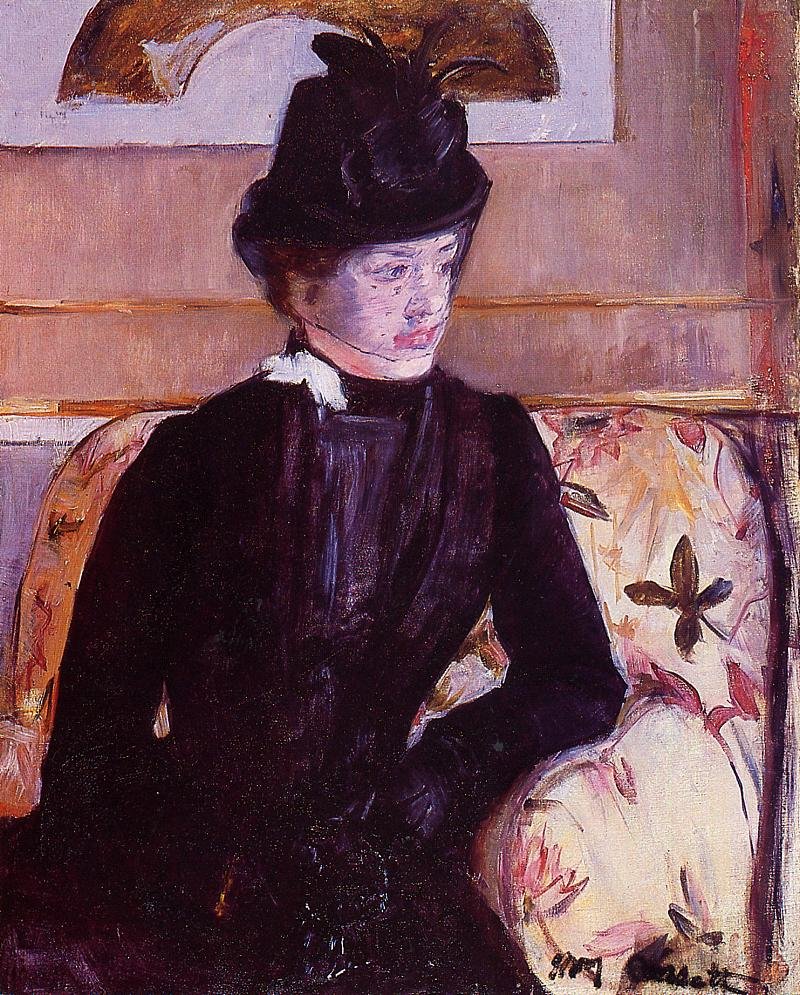 Jeune femme en noir - Mary Cassatt
