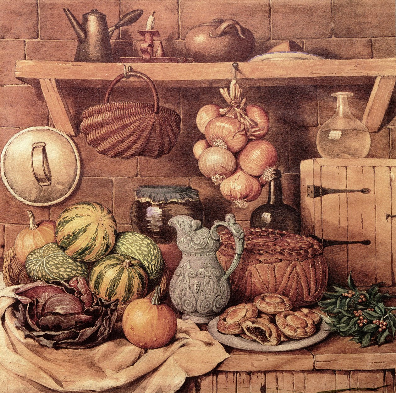 Nature morte avec nourriture de Noël - Mary Ellen Best