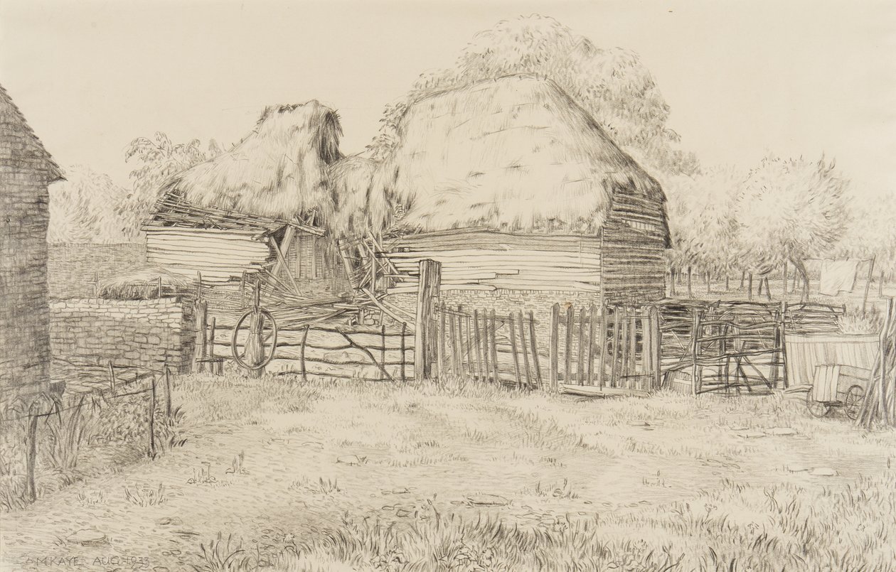Une cour de ferme, 1933 - Mary Kaye