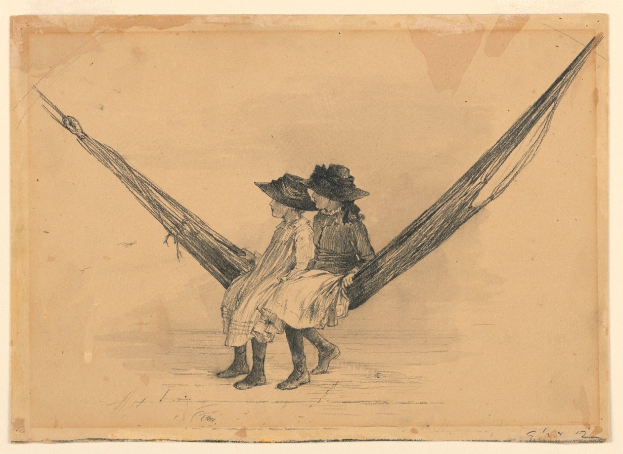 Mary et Eleanor Hague dans un hamac - Mary A. Hallock Foote