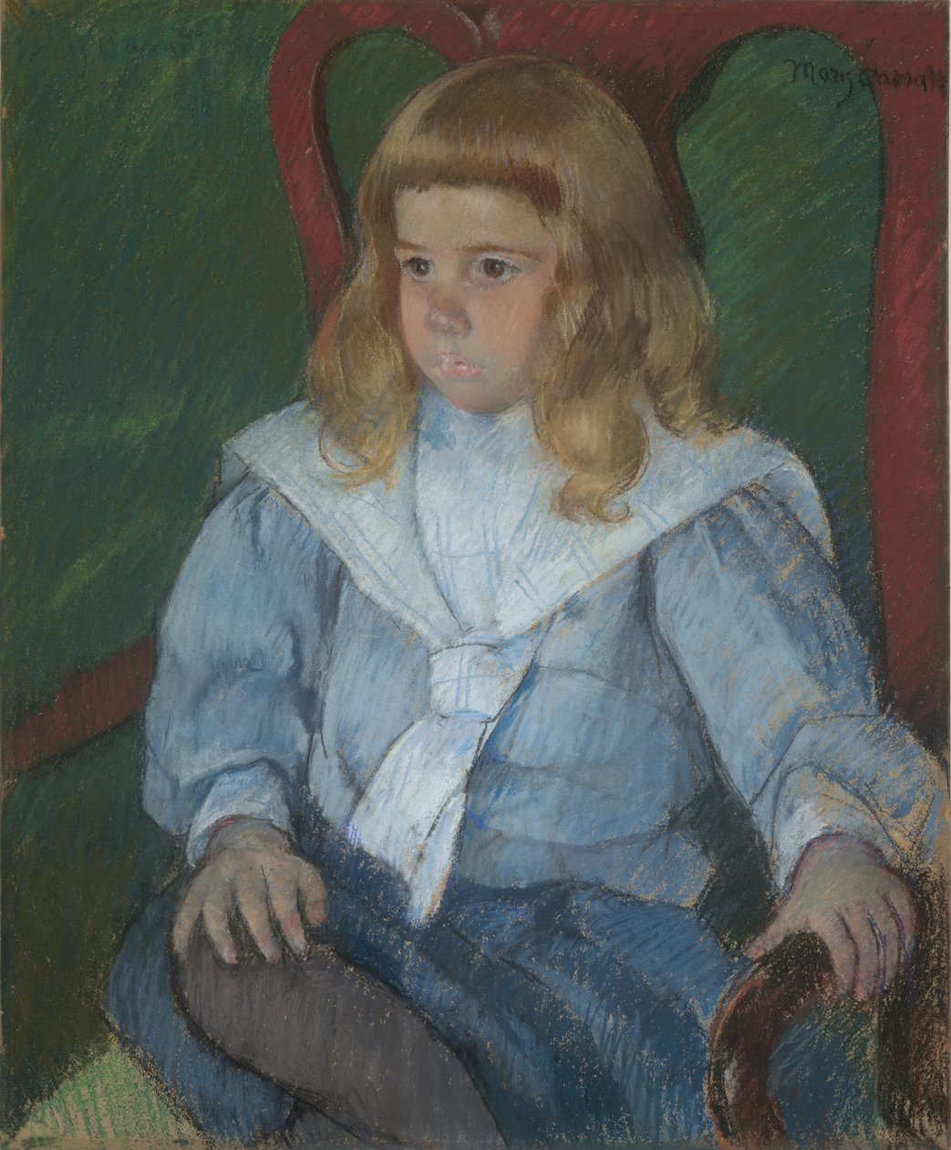 Garçon aux boucles dorées - Mary Cassatt