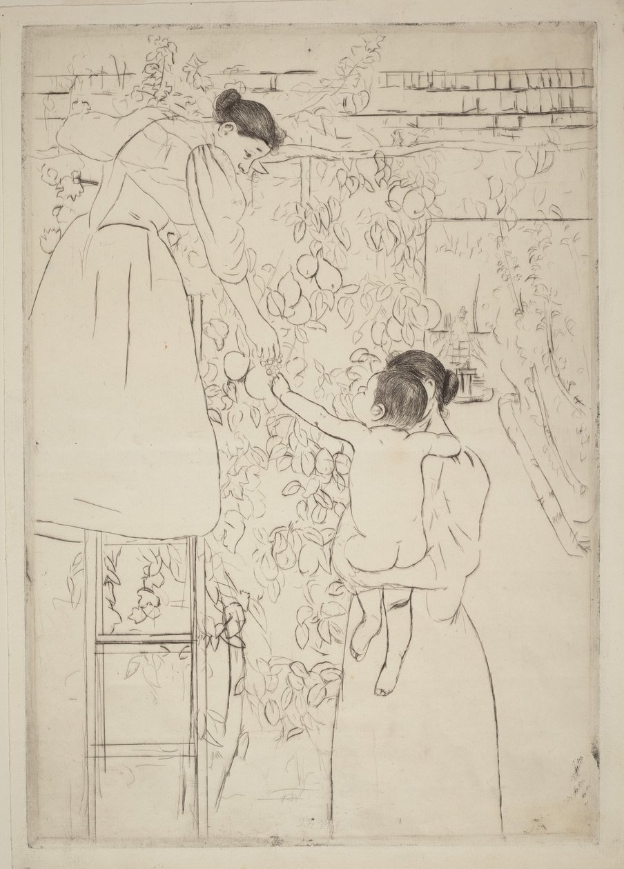 La cueillette des fruits - Mary Cassatt
