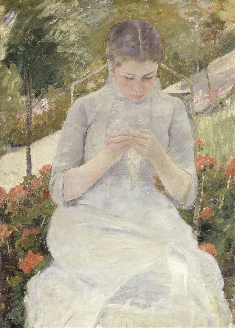 Jeune fille au jardin - Mary Cassatt