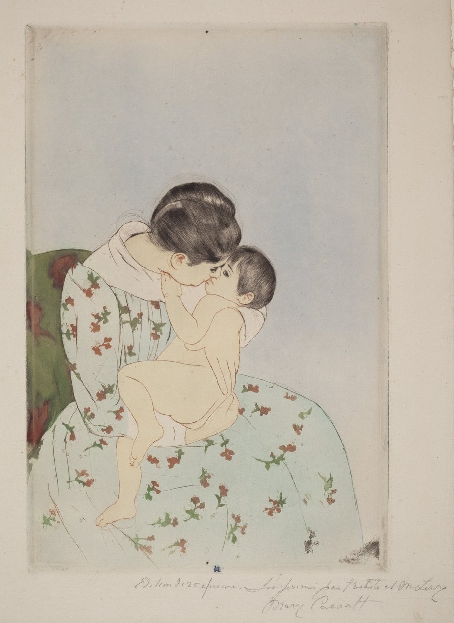 Le baiser de maman - Mary Cassatt