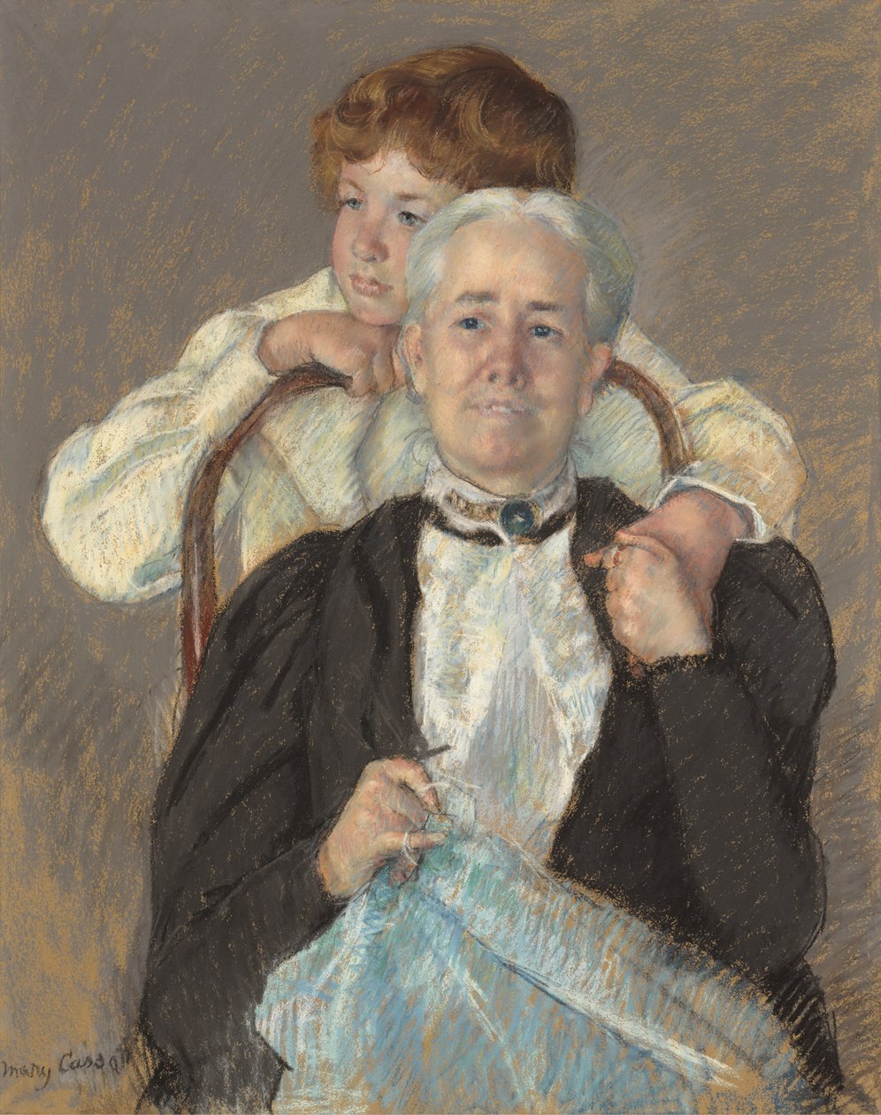 Portrait de Mme Cyrus J. Lawrence avec son petit-fils R. Lawrence Oakley - Mary Cassatt