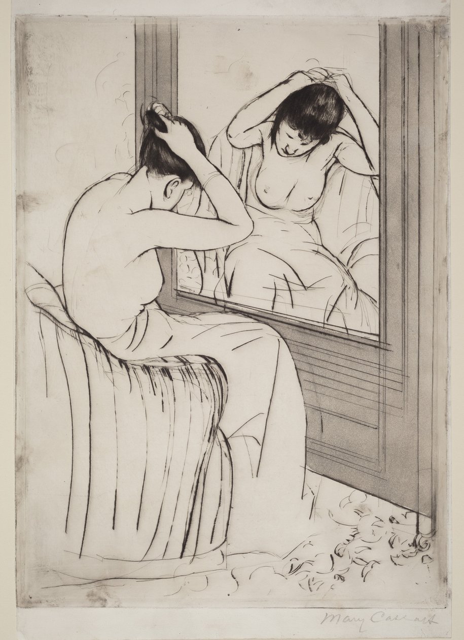 La coiffure - Mary Cassatt
