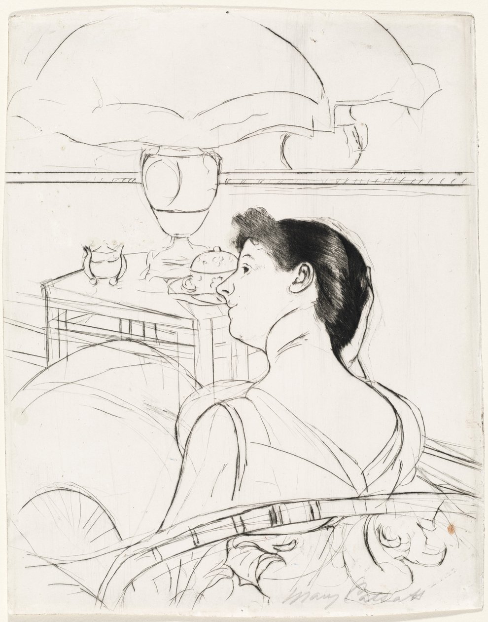La Lampe, 1890-1891 - Mary Cassatt